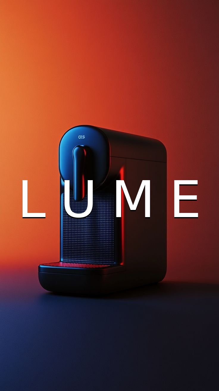 Máquina de café preta — imagem principal da LUME